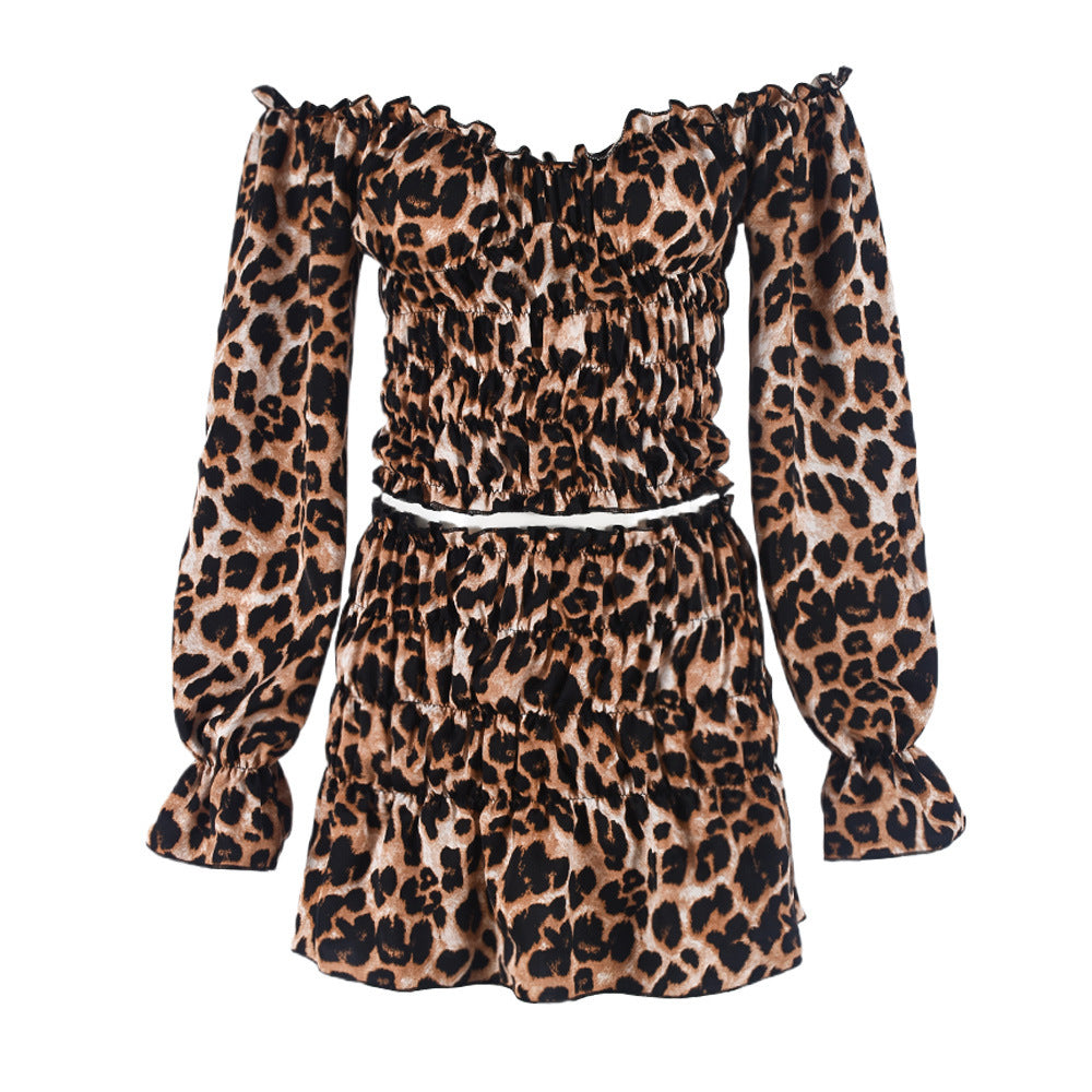 Leopard Skirt Set