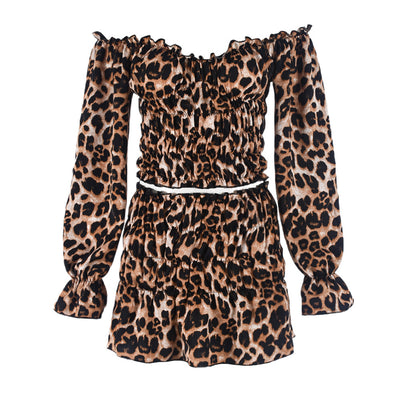Leopard Skirt Set