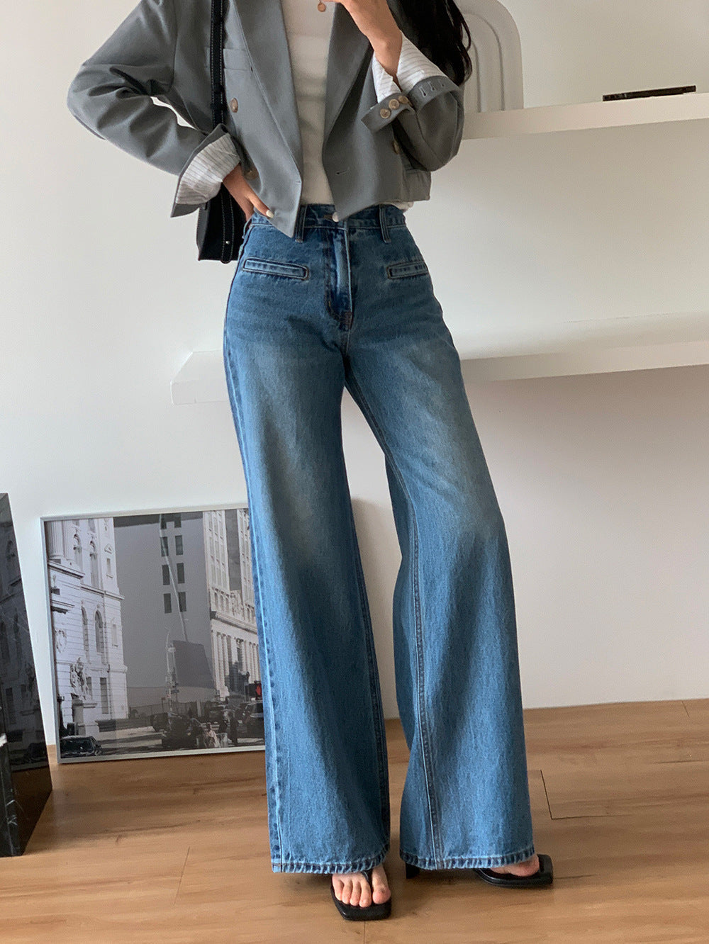 Jean slim rétro