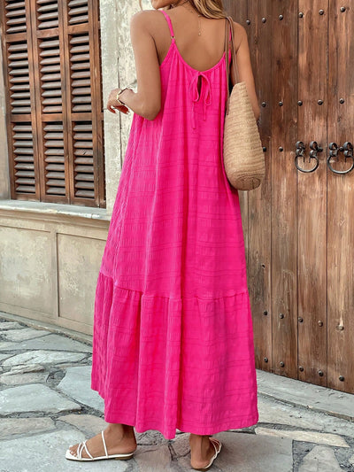 Ruffled Maxi Sling Dress