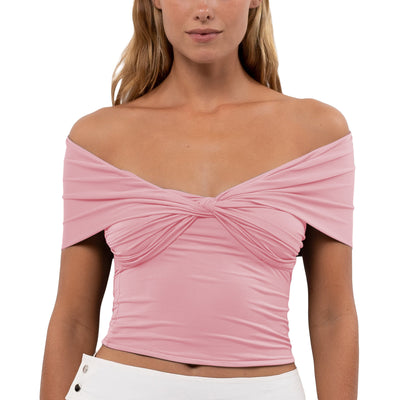 Fitted Off Shoulder Top