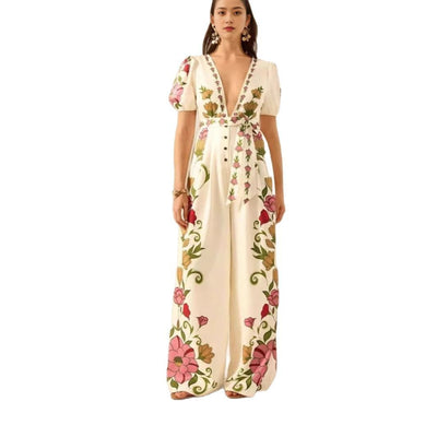 Fashion V-Neck Jumpsuit