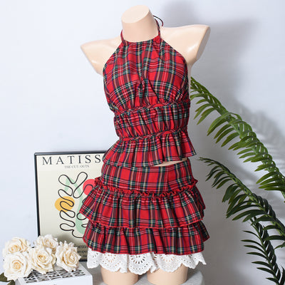 Slim Fit Plaid Suit