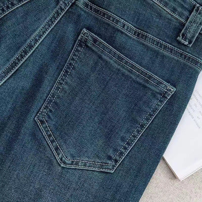 Slim Fit Wide-Leg Straight Jeans – Women - Shé Hauté