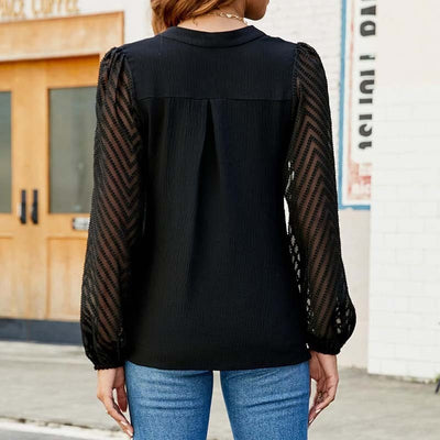 Women's Lace Chiffon Blouse