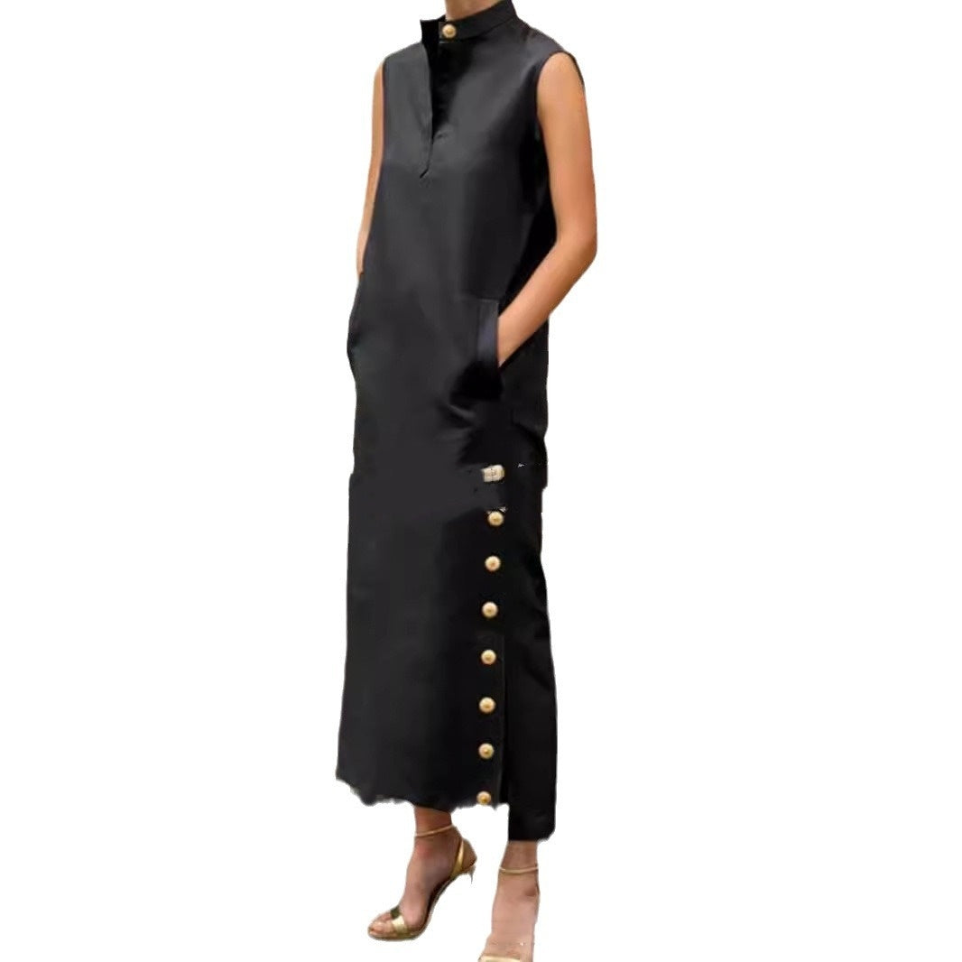 Robe imprimée à col en V