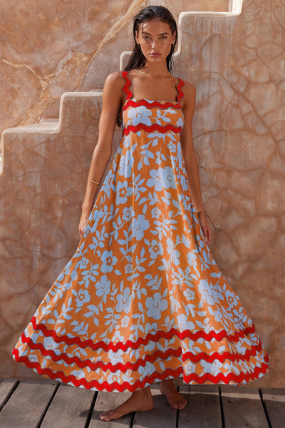 Beach Floral Maxi