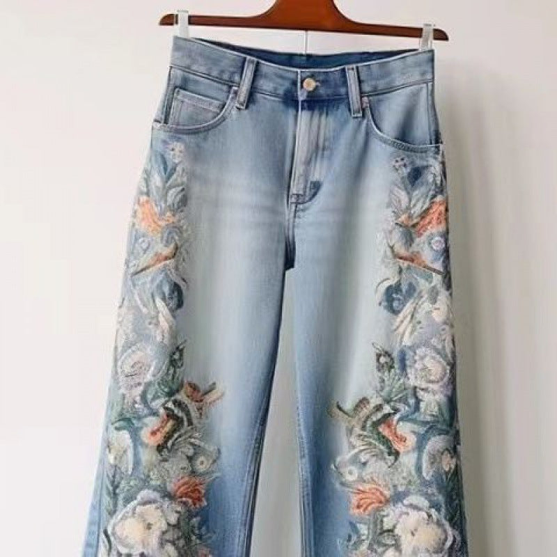 Jeans à coutures tendance