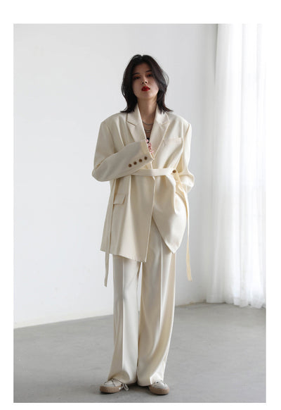 Draped Flutter Blazer