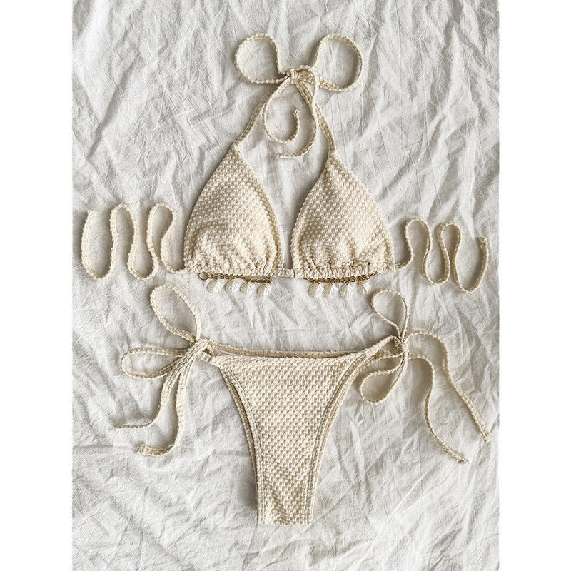 Women's Halter Lace-Up Bikini - Shé Hauté
