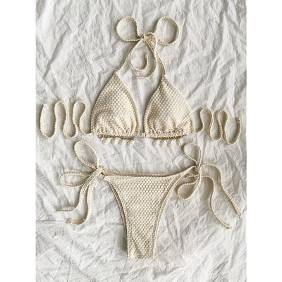 Women's Halter Lace-Up Bikini - Shé Hauté