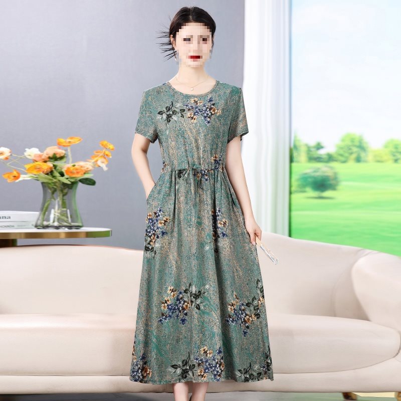 Robe portefeuille fleurie