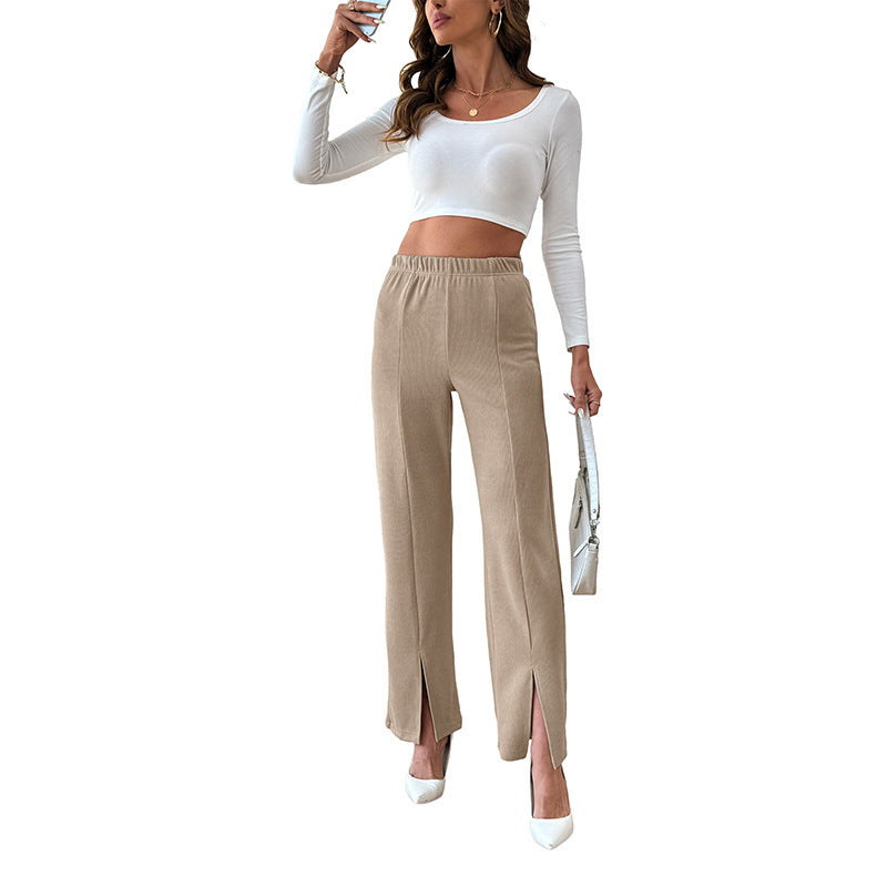 Chic Slit Trousers