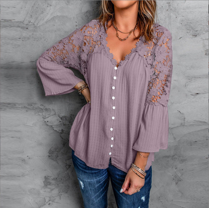 Flared Sleeve Blouse – Women