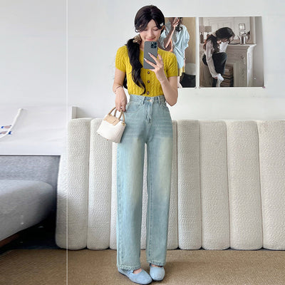 Women's Tall Straight Cropped Jeans - Shé Hauté