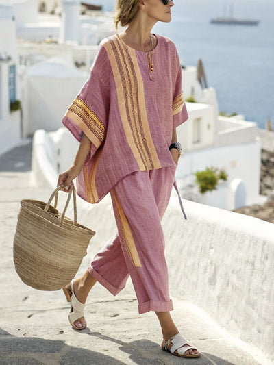 Summer Striped Suit