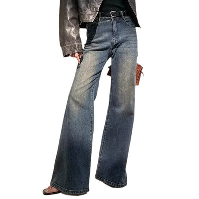 Women's Retro Washed Mop Jeans - Shé Hauté