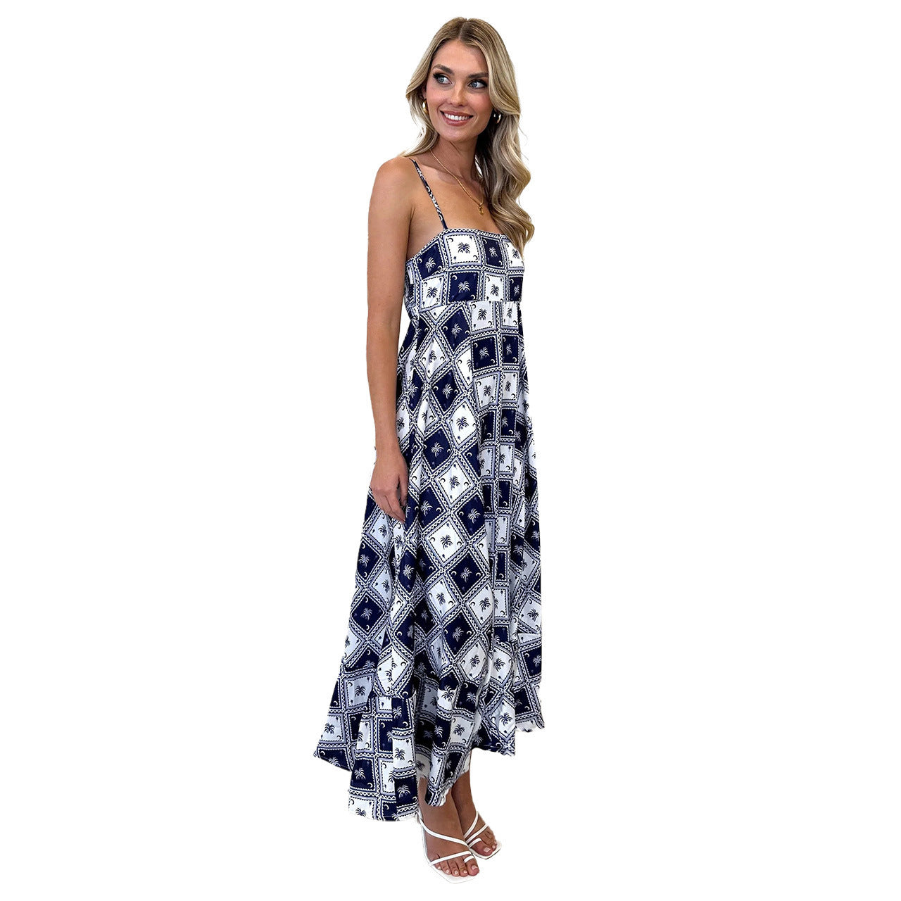 Printed Long Dress