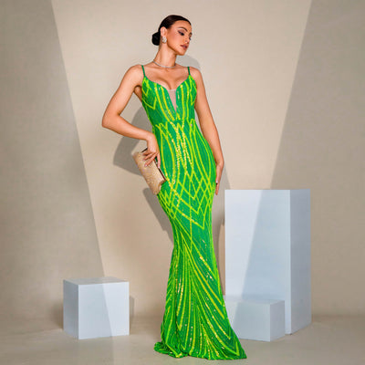 Women's Sequin Evening Dress - Shé Hauté