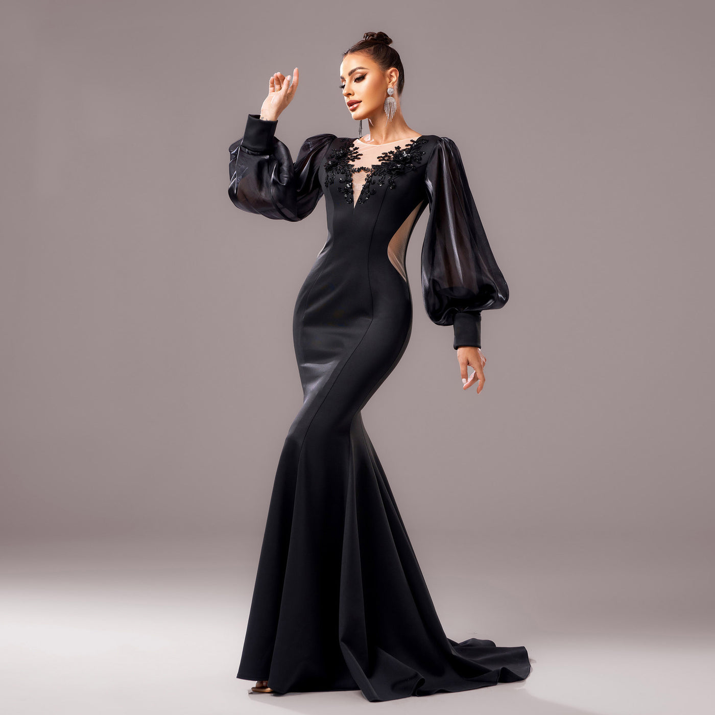 Robe queue de poisson élégante
