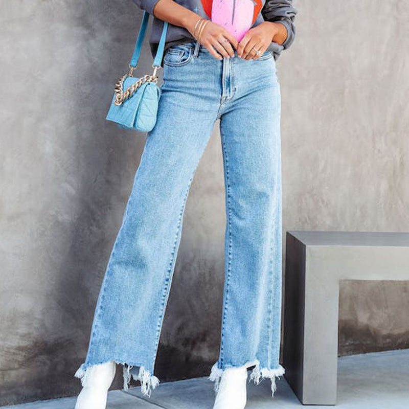 Pantalon chic à pompons