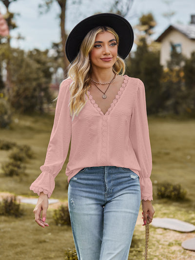 Casual Lace Stitch Tee
