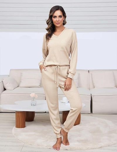 Waffle Top & Trousers