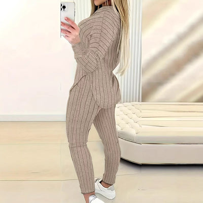 Ensemble haut et manteau confortable