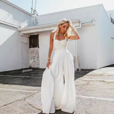 Wrap Vest & Loose Pants Set