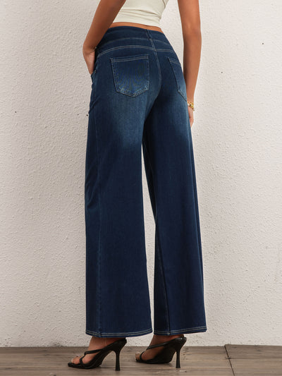 Loose Fit Blue Jeans