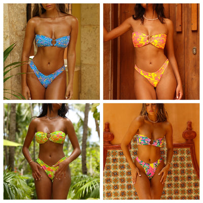 Maillot de bain bikini fendu – Femme