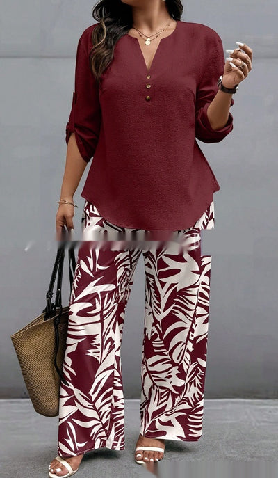 Plant Print Suit