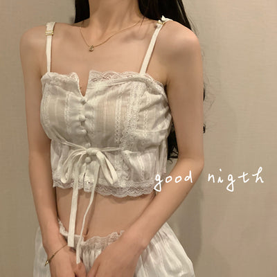 Pyjama en dentelle douce