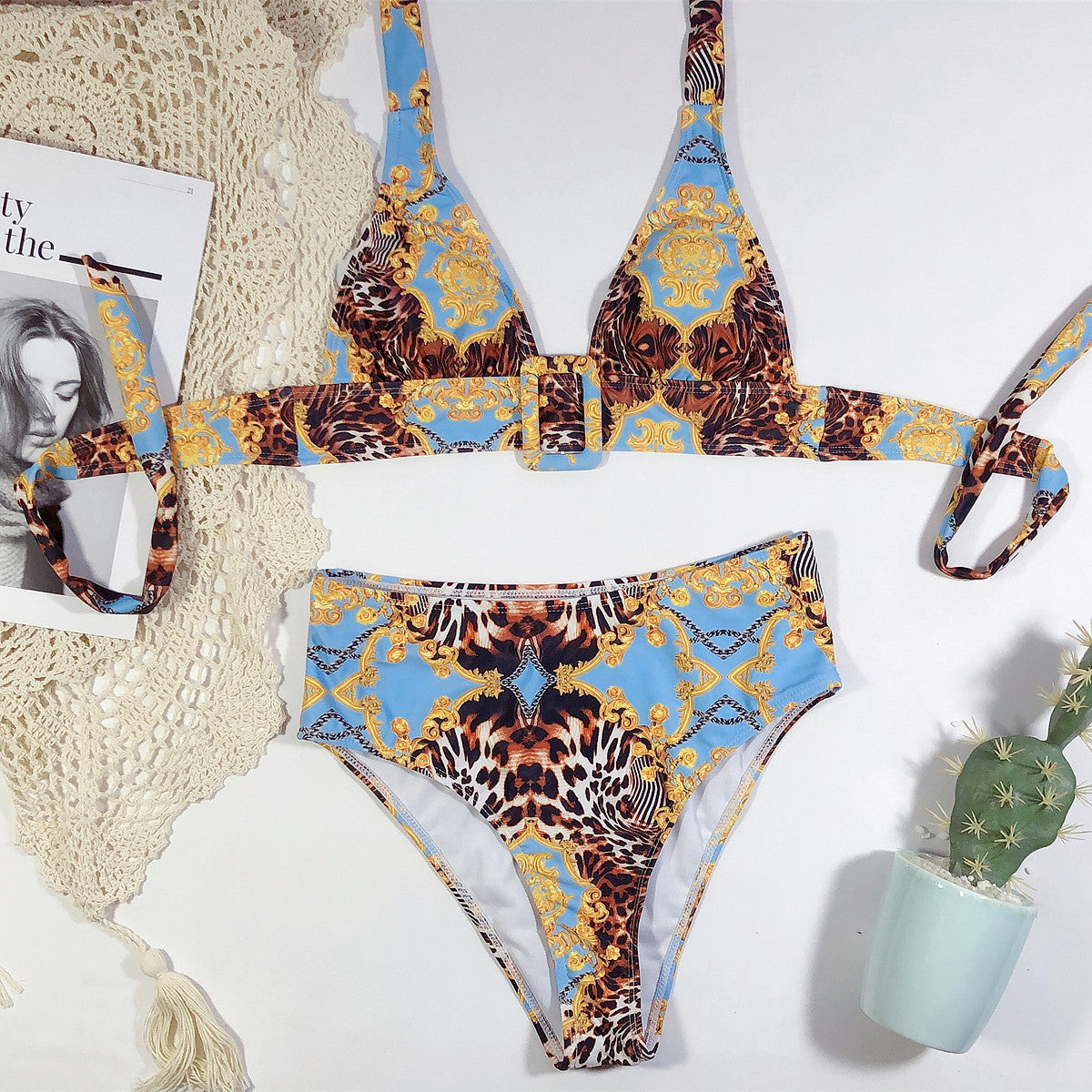 Printed halter bikini - Shé Hauté