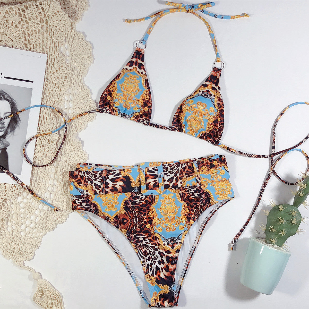 Printed halter bikini - Shé Hauté