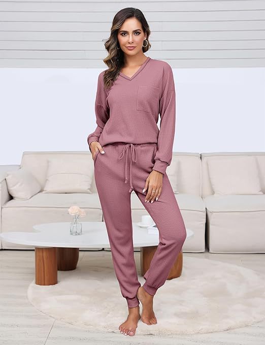 Waffle Top & Trousers