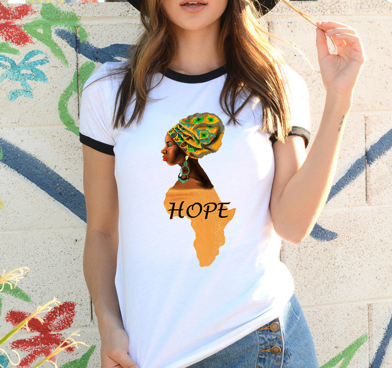 Africa Map Print Tee