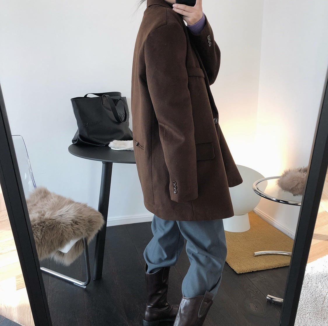 Laine surdimensionnée