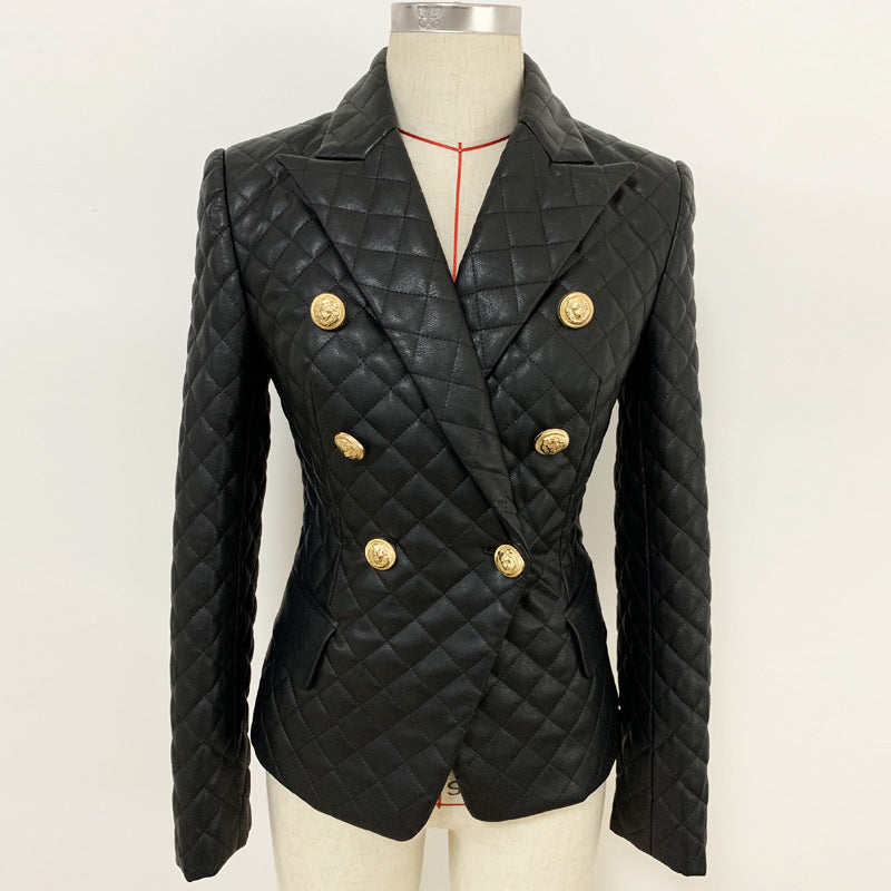 Blazer en cuir fin
