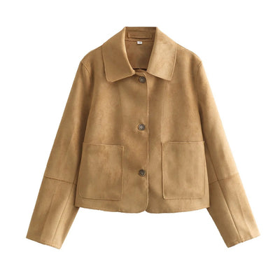 Vêtements d'extérieur chics en daim