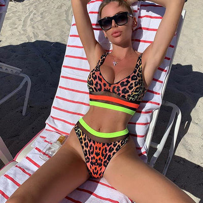 split leopard bikini - Shé Hauté