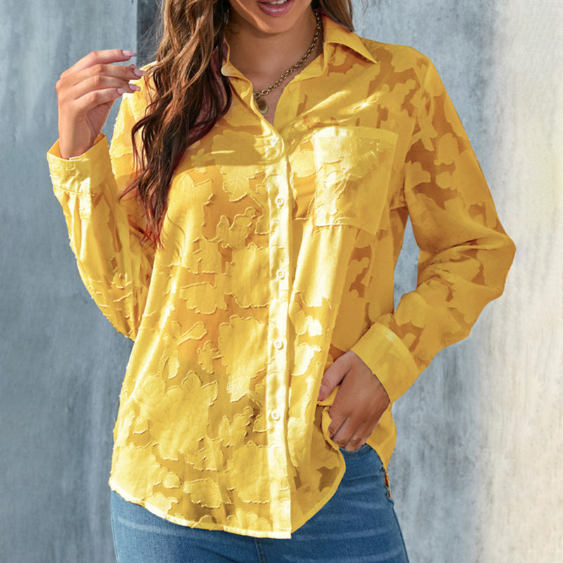 Casual Long Sleeve Top – Women