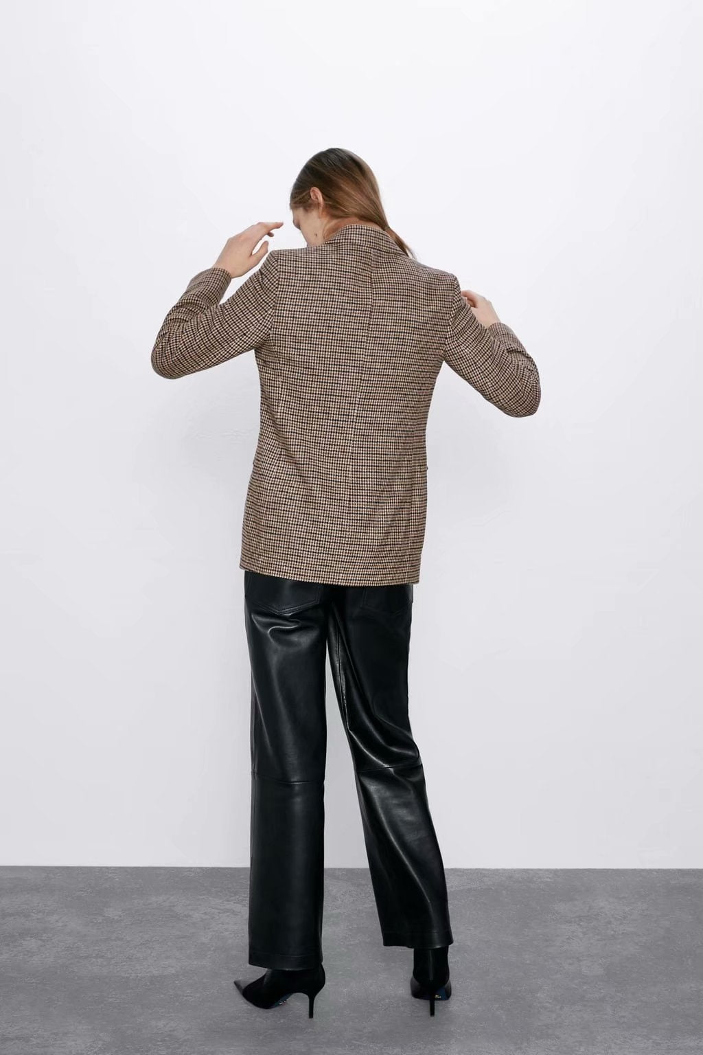 Grid Print Jacket