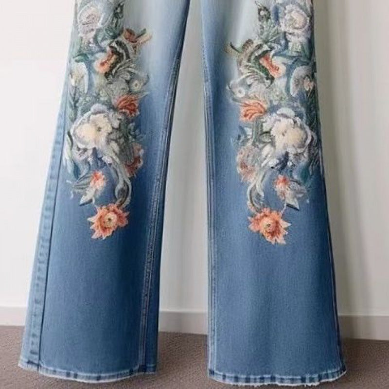 Jeans à coutures tendance