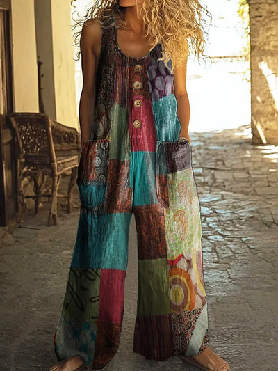 3D Floral Jumpsuit