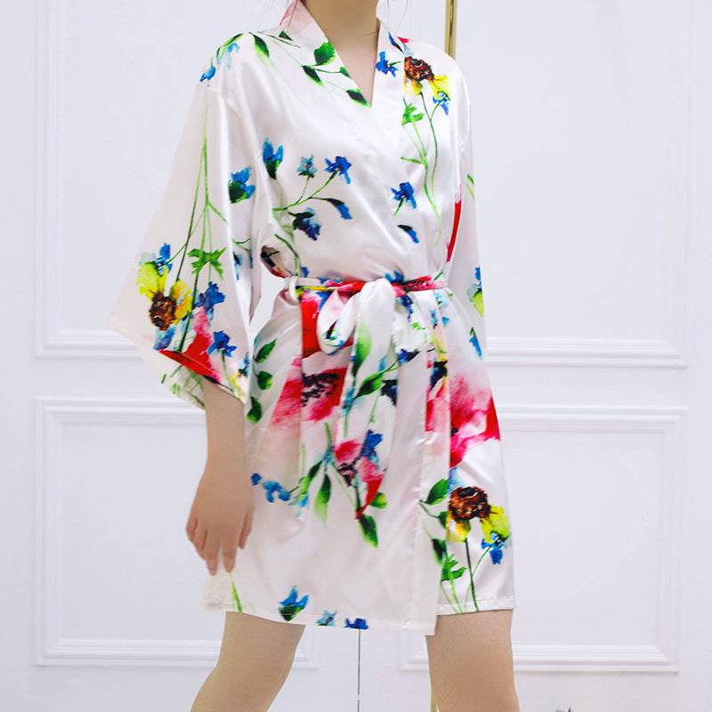 Pyjama en soie glacée