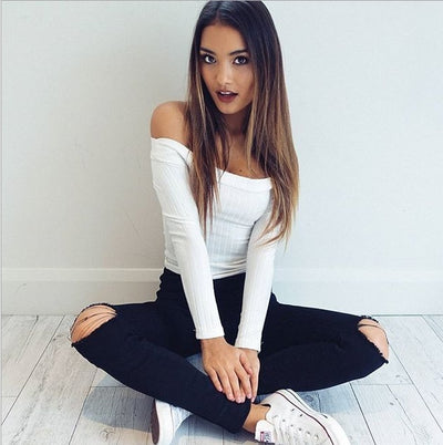 Off Shoulder Crop