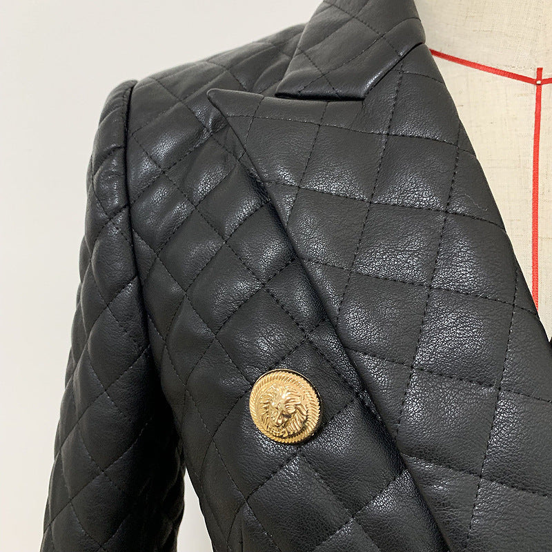 Blazer en cuir fin