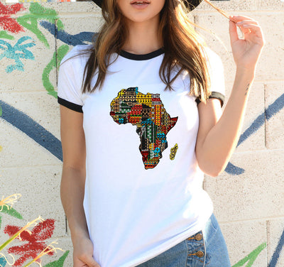 Africa Map Print Tee