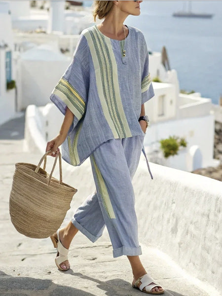 Summer Striped Suit